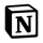 Logo van Notion