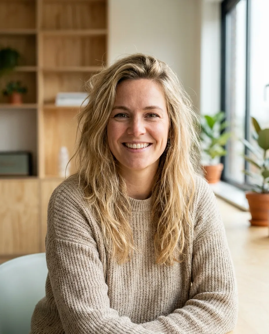 Portret van een ondernemer op de werkvloer